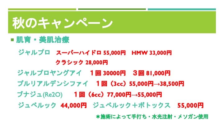 秋のキャンペーン 3